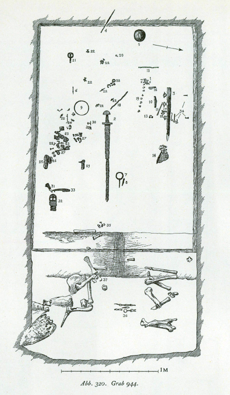 Grave plan from Bj 944.